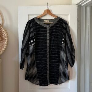 Maiwa Ikat Button Up Shirt - O/S